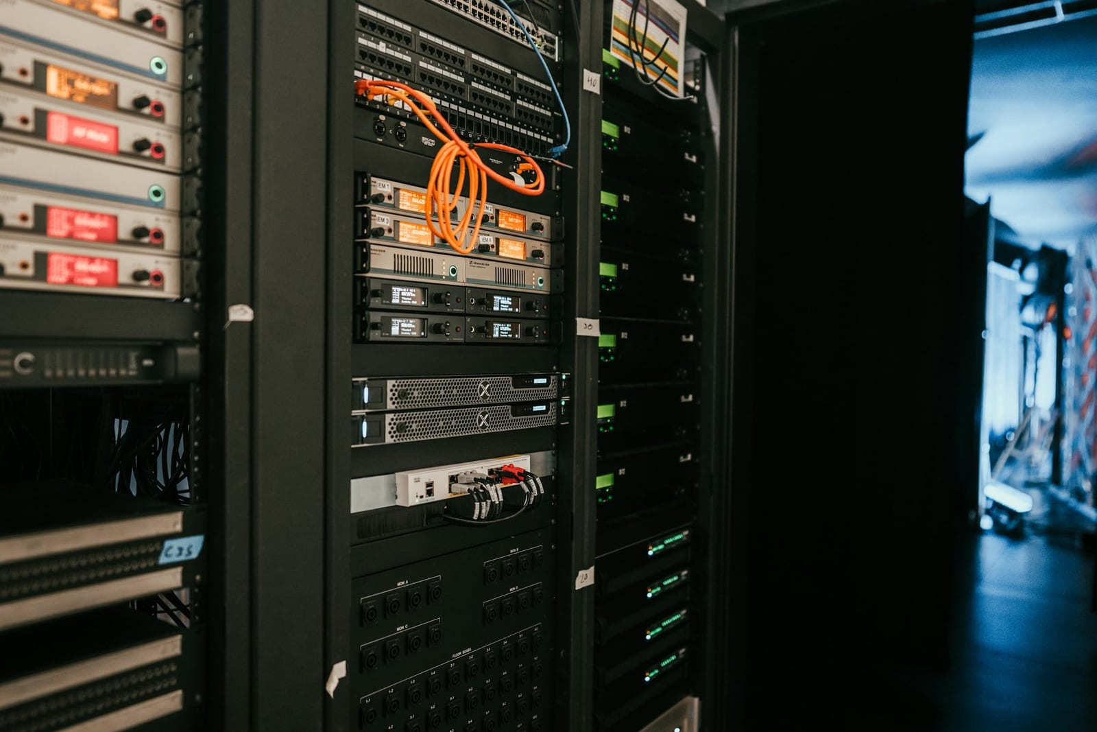 Server rack in an MSP data closet.